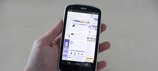 Acer Liquid E1 Duo im Test: Android-Handy mit Dual-SIM