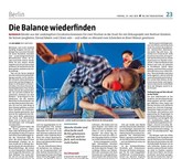 "Die Balance wiederfinden" Reportage für Taz