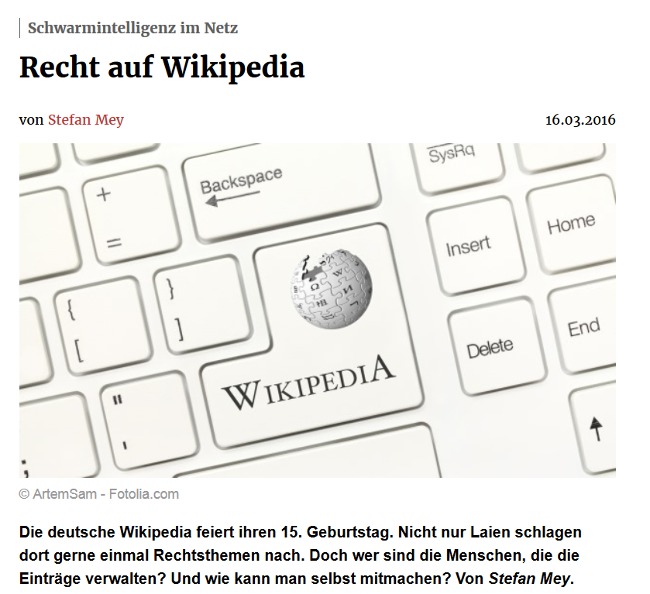 Rechts-Themen auf Wikipedia