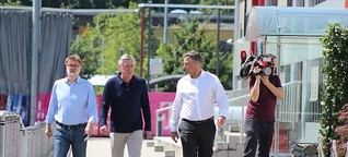 Fotostrecke: Erster Auftritt beim FC Bayern: FC Bayern: Erste Fotos! Carlo Ancelotti an der Säbener Straße - Abendzeitung München