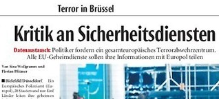 Kritik an Sicherheitsdiensten wächst nach Brüsseler Anschlägen