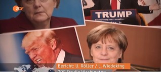 Trump moniert Merkels Flüchtlingspolitik - ZDF heute journal