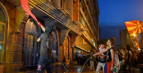 "Bunte Revolution" in Mazedonien: "Aber die Strasse gehört uns"