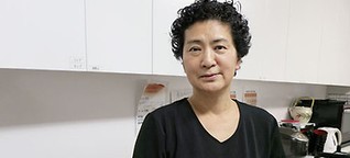 Eine Altenpflegerin in Japan