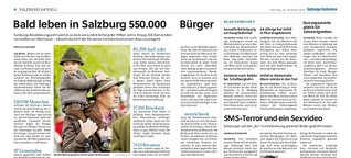 Bald leben in Salzburg 550.000 Bürger