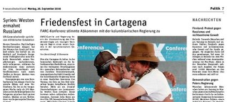 Friedensfest in Cartagena - 26.9.2016 