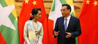 Aung San Suu Kyi in China: Nicht ohne den grossen Nachbarn