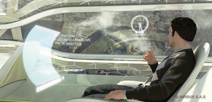 Airbus will interaktive Touchscreens als Kabinenfenster