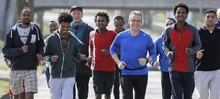 Wenn Deutsche Eritreer das Laufen lehren