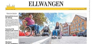 Ungeahnte Hürden: Im Rollstuhl durch Ellwangen