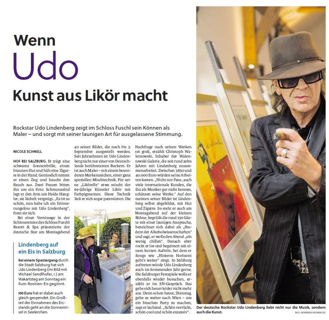 Udo Lindenberg zeigt seine Bilder