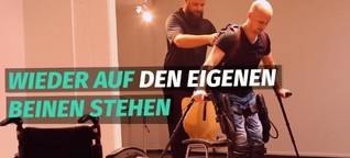 Gelähmter Berliner kann dank Exoskelett wieder gehen