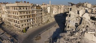 Aleppo liegt in Trümmern