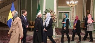 Nach Kopftuch-Auftritt bei den Mullahs - Schwedinnen haben zu Hause Ärger