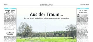 Storchenansiedelung gescheitert (Offenbach-Post, 2016)