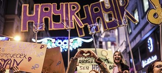 Against patriarchy and the constitutional reform: Thousands of women in Turkey march for 'Hayır'