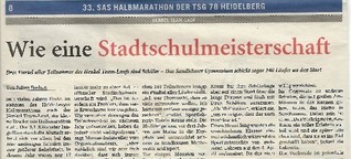 Schulteams beim Heidelberger Halbmarathon