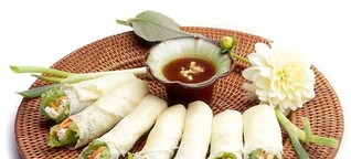 Healthy And Easy To Make Filipino Appetizer, Atchara, Eggplant, Fresh Lumpia,
