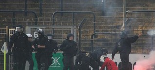 Randale beim Spiel Babelsberg gegen Cottbus: Hitlergruß und Platzsturm: Zehn Energie-Fans festgenommen - Neueste Nachrichten aus Potsdam