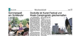 Dockville ist Kunst-Festival und Musik-Campingplatz gleichermaßen