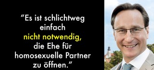 12 Sätze, die Politiker von CDU und CSU wirklich über die Ehe für Alle gesagt haben