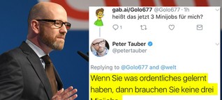 Der CDU-Generalsekretär twittert, dass Minijobber etwas Ordentliches lernen sollten und die Leute sind fassungslos