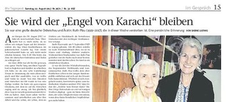 Sie wird der "Engel von Karachi" bleiben