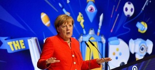 Angela Merkel auf der Gamescom: Mögen die Spiele beginnen