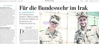Für die Bundeswehr im Irak