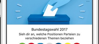 BUNDESTAGSWAHL 2017 
Facebooks Infobox vergleicht Parteien für Bundestagswahl 2017