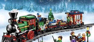 Festlicher Weihnachtszug - LEGO Eisenbahn Set
