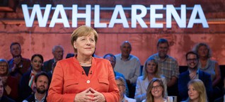 „Wahlarena" in der ARD: Merkeln mit Merkel