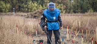 Der schwierige Kampf gegen Landminen in der Ukraine 