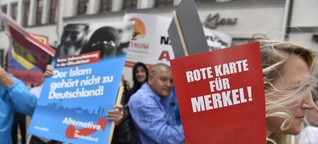 Ruppige Proteste im Wahlkampf: Merkel und der Hass der Marktplätze