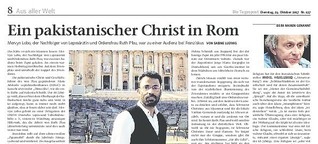 Ein pakistanischer Christ in Rom
