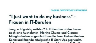 Afrikas Frauen in IT-Berufen: 
"I just want to do my business"
