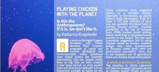 Anthropocene: Playing Chicken With The Planet