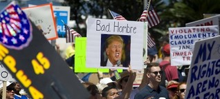 Besuch in Kalifornien: Donald Trump im Feindesland