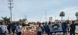 Mexiko: Karawane der Migranten erreicht Grenze zu den USA