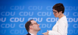 Jens Spahn und Kramp-Karrenbauer: Wer gewinnt das Duell um Merkels Erbe?
