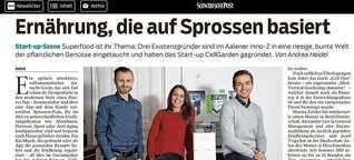 Portrait Startup "CellGarden" für Schwäbische Post