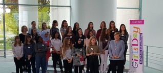 Auftakt zum Girl's Day in Berlin: Frau Merkel hat geladen