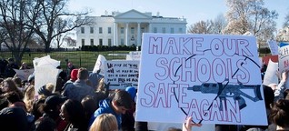 Protest gegen Waffengewalt: Amerikanische Schüler verlassen reihenweise den Unterricht