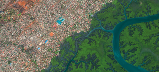 Satellitenfotografie: Wie Städte das Antlitz der Erde verändern : Conakry (Guinea)