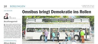 Omnibus bringt Demokratie ins Rollen