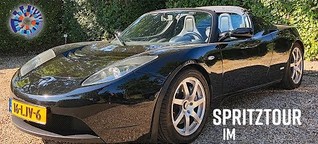 Unterwegs im Tesla Roadster Sport