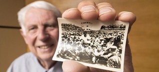 Fußballfans im Jahr 1954: Tabakbilder statt Public Viewing