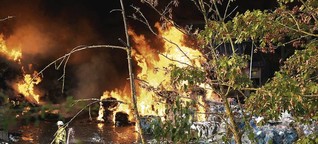 Deponiebrand bei Hockenheim: Rätsel und Schweigen nach dem Großbrand