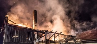 Umgebindehaus brennt in Varnsdorf