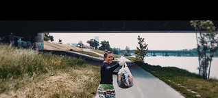 Joggen und Müll sammeln: Das war das 1. Plogging-Event Österreichs auf der Wiener Donauinsel